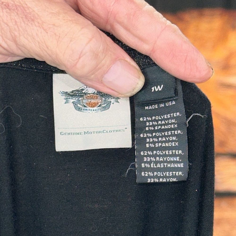 Harley-Davidson Black Sparkle V-Neck Tee - Picture 5 of 5